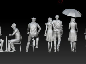 Man and woman 3D Print Model