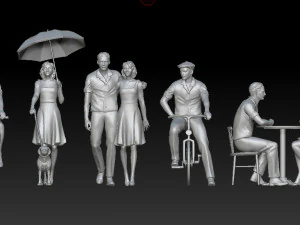 Man and woman 3D Print Model