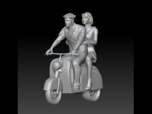 man and woman Modèles 3D en vedette