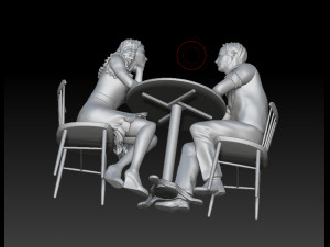 man and woman Modèles 3D en vedette