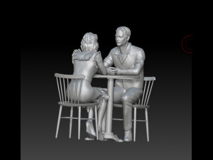 man and woman Modèles 3D en vedette