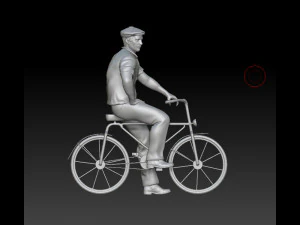 людина на велосипеді 3D Принт Модель