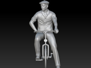 man on a bicycle Model Cetak 3D