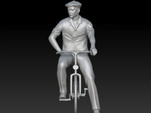man on a bicycle 3D Print Model