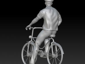 man on a bicycle Model Cetak 3D