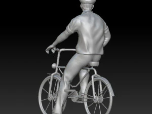 man on a bicycle 3D Print Model