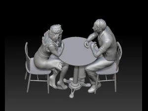 man and woman 3D Print Model