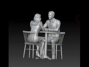 man and woman 3D Print Model