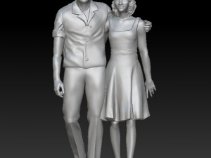 man and woman 3D-printmodel