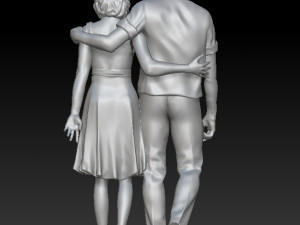man and woman Modelo de Impressão 3D
