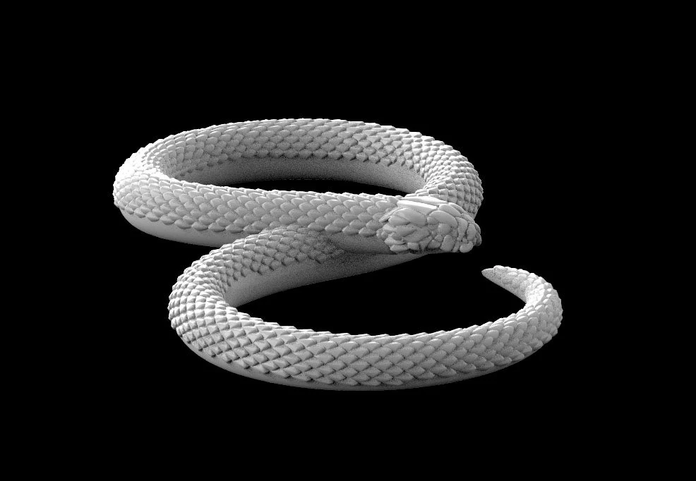 snake 3D Print Model .c4d .max .obj .3ds .fbx .stl .blend 