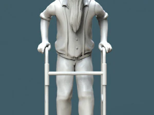old man 3D Print Model