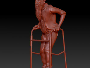 old man 3D Print Model