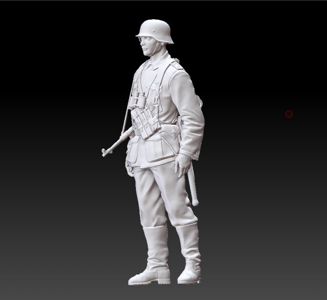 german officer 3D Принт Модель .c4d .max .obj .3ds .fbx .stl .blend
