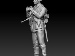 german officer 3D-Druckmodell