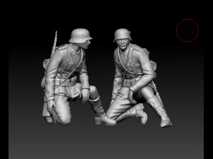 german soldier 3D Print Model