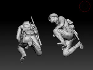 german soldier 3D Print Model