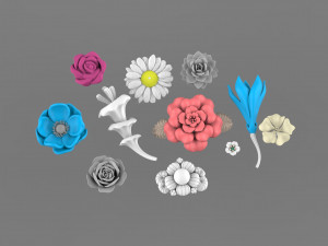 flowers 3D Print Model