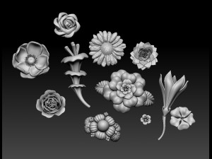 flowers 3D 打印模型