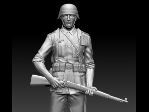 German soldier Modelo de Impressão 3D