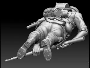 German soldier 3D Print Model