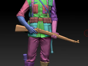 German soldier 3D Print Model
