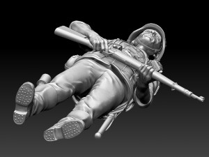 German soldier 3D 프린트 모델
