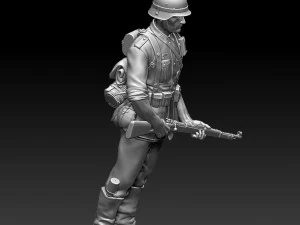 German soldier 3D Print Model