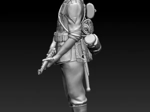 German soldier 3D Print Model