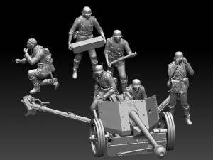 german artillery Modelo de Impressão 3D