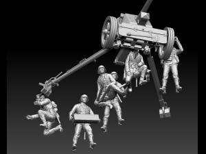 german artillery Modelo de Impressão 3D