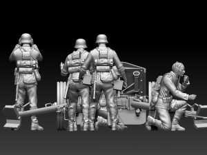german artillery Modelo de Impressão 3D