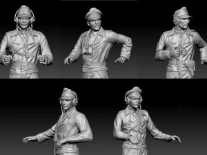 Alman subayları 3D Baskı Modeli