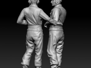 German officers Modèles 3D en vedette