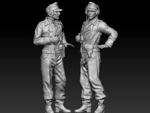 German officers 3D Print Model