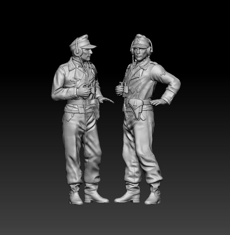 German officers 3D Print Models. 