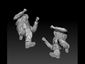 German officers Modèles 3D en vedette