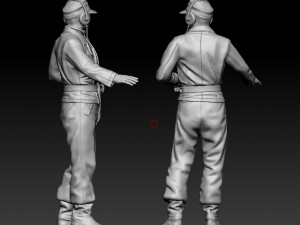 German officers Modèles 3D en vedette