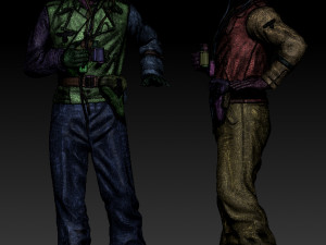 German officers Modèles 3D en vedette