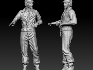 German officers Modèles 3D en vedette