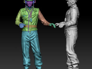 German officers Modèles 3D en vedette
