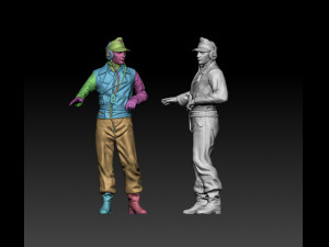 German officers Modèles 3D en vedette