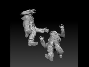 German officers Modèles 3D en vedette