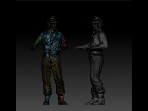 German officers Modèles 3D en vedette