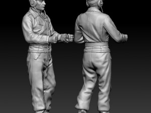 German officers Modèles 3D en vedette