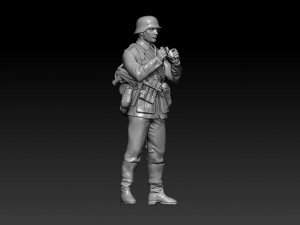 German officer and soldiers 3D 프린트 모델