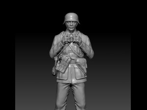 German officer and soldiers 3D 프린트 모델