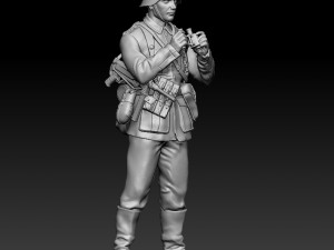German officer and soldiers 3D 프린트 모델