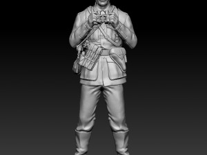German officer and soldiers 3D 프린트 모델
