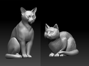 cats Modèles 3D en vedette